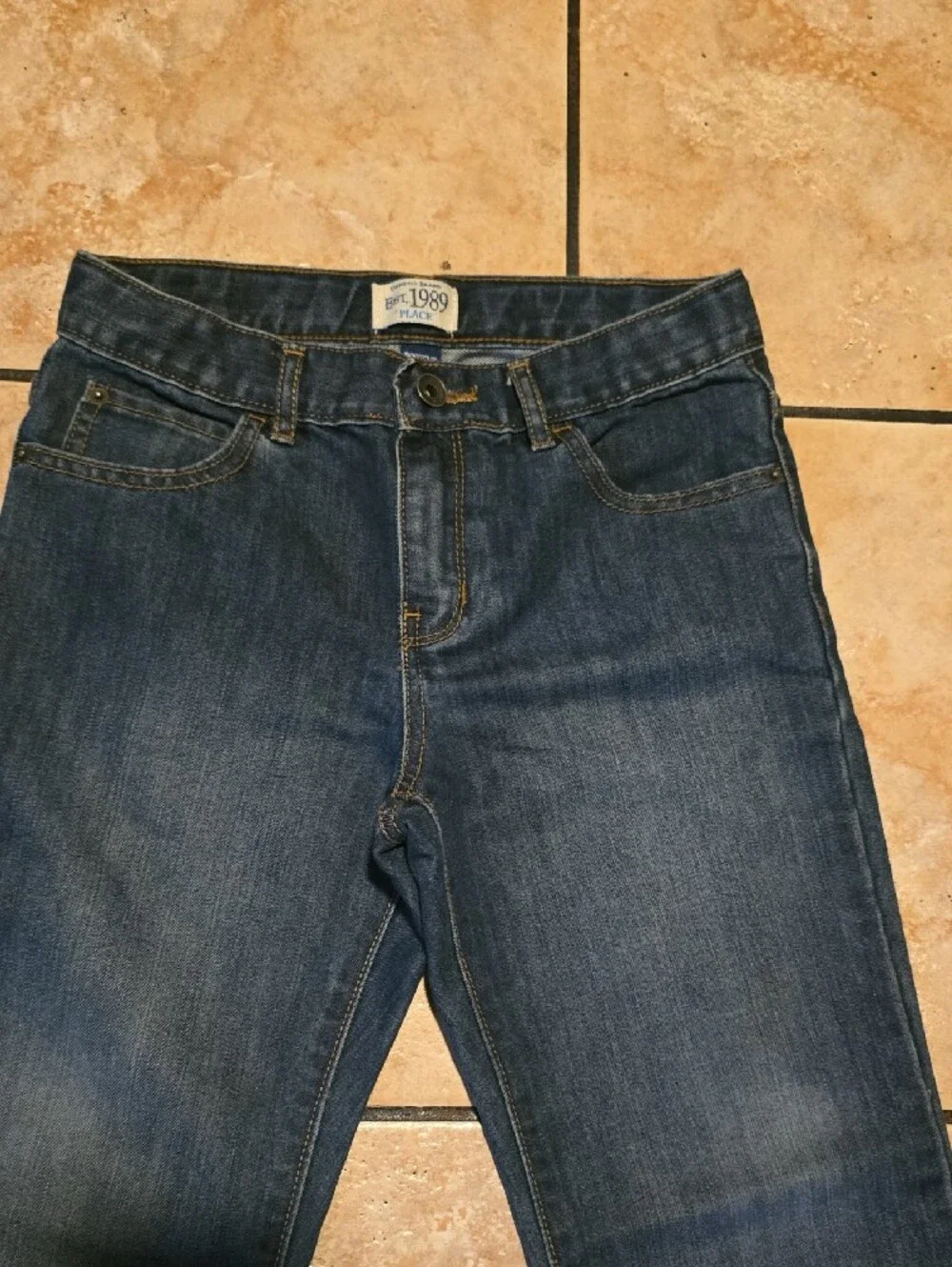 The Children's Place Dark Blue Straight-Leg Kids Jeans
